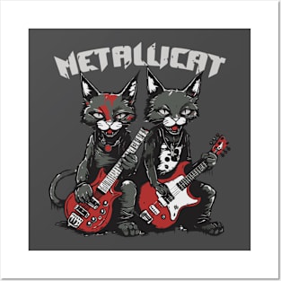 Metallicat Posters and Art